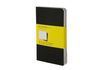  «3 карманных журнала для записей Moleskine Cahier Черные в клетку комплект из 3 молескинов (9788883704901#QP312F)», бренда Moleskine - фото №3 - миниатюра
