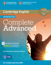 Бумажная книга «Complete Advanced Student's Book without Answers with CD-ROM», авторов Гай Брук-Харт, Саймон Хаинпас - фото №1 - миниатюра
