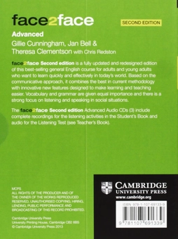 Бумажная книга «face2face Advanced Class Audio (3 CD-ROM)», авторов Gillie Cunningham, Jan Bell, Theresa Clementson, Chris Redston - фото №3 - миниатюра