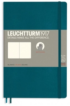  «Блокнот Leuchtturm1917 Paperback Чистые листы Тихоокеанский зеленый (359680)», бренда Leuchtturm1917 - фото №1 - миниатюра