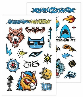  «Temporary tattoos for older boys. Tattoos. Shark», brand Сюрприз - фото №6 - миниатюра
