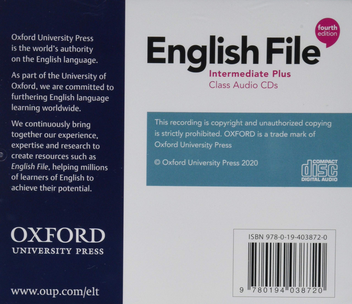 Паперова книга «English File. Intermediate Plus. Class Audio CDs» - фото №2 - мініатюра