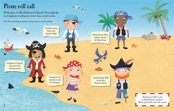 Паперова книга «How to be a Skullabones Pirate: A Ladybird Skullabones Island Sticker Activity Book» - фото №3 - мініатюра