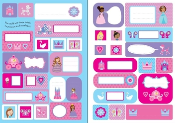 Паперова книга «1000 Princess Stickers», автор Люсі Боумен - фото №5 - мініатюра