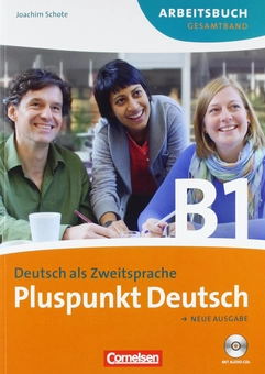 Бумажная книга «Pluspunkt Deutsch B1 Kursbuch und Arbeitsbuch mit CD», авторов Фредерик Ин, Йоахим Шот - фото №1 - миниатюра