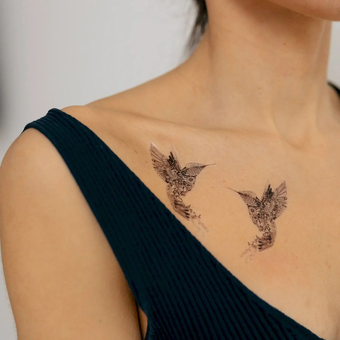 «Тимчасове тату Tattooshka Пера з мандалами (LB-123)», бренда Tattooshka - фото №5 - миниатюра