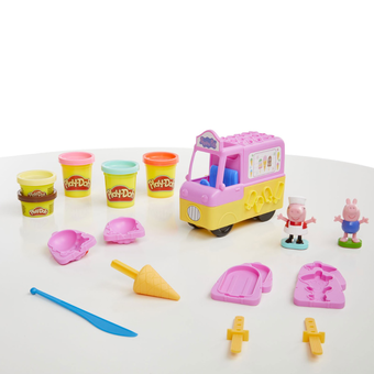  «Набір для творчості Play-Doh з пластиліном Машинка з морозивом Свинки Пеппи (5010993979639)», бренду Hasbro - фото №3 - мініатюра
