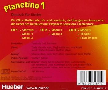 Паперова книга «Planetino 1 (+3 CD)», авторів Габріеле Копп, Зігфрід Баттнер - фото №3 - мініатюра