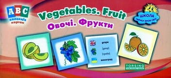 Паперова книга «Vegetables, Fruit. Овочі, фрукти. Коллекція карток» - фото №1 - мініатюра