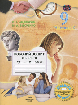 Паперова книга «Робочий зошит з біології. 9 клас. Частина 2», авторів Оксана Андерсон, Марина Вихренко - фото №2 - мініатюра