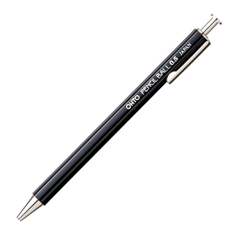 «Шариковая ручка OHTO Pencil Ball 0.5 черная (NBP-450E-BK)», бренда OHTO - фото №1 - миниатюра