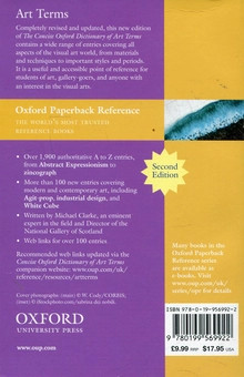 Паперова книга «Oxford Concise Dictionary of Art Terms», автор Т. Майкл Кларк - фото №3 - мініатюра
