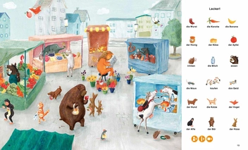 Бумажная книга «Mein tierisch tolles Bildworterbuch. Deutsch», авторов Джила Хоппенштед, Ина Вормс - фото №8 - миниатюра