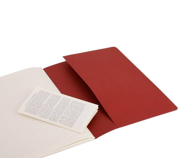  «Блокнот Moleskine Cahier средний в клетку бордо 3 шт (CH117)», бренда Moleskine - фото №2 - миниатюра