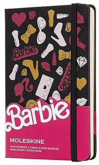  «Блокнот Moleskine Barbie маленький нелинованный черный (LEBRQP012)», бренда Moleskine - фото №1 - миниатюра