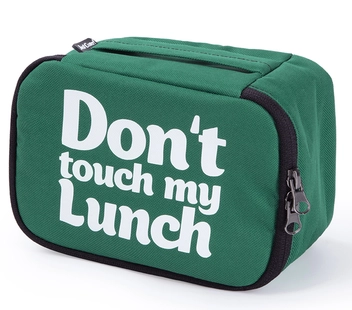 «Термо-сумка для ланча Just Cover Ланч бэг Don't Touch My Lunch зеленый mini (4823087001823)», бренда Just Cover - фото №1 - миниатюра