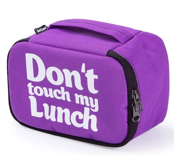 «Термо-сумка для ланча Just Cover Ланч бэг Don't Touch My Lunch сиреневый mini (4823087001847)», бренда Just Cover - фото №1 - миниатюра