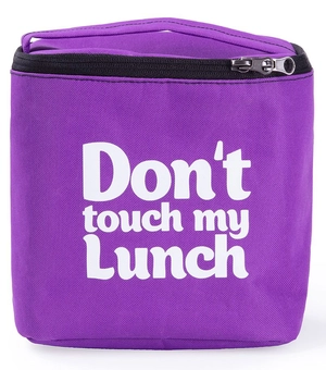 «Термо-сумка для ланча Just Cover Ланч бэг Don't Touch My Lunch сиреневый maxi (4823087003643)», бренда Just Cover - фото №1 - миниатюра