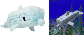  «Мягкая игрушка JINX Minecraft Adventure Dolphin Plush (JINX-9364)», бренда JINX - фото №4 - миниатюра