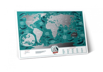 «Скретч карта мира 1DEA.me Travel Map Marine World на английском языке (MW)», бренда 1DEA.me - фото №4 - миниатюра