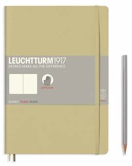  «Записная книжка Leuchtturm1917 Средняя B5 Чистые листы Песочная (355306)», бренда Leuchtturm1917 - фото №1 - миниатюра