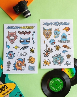 «Тимчасові тату для старших хлопців. Tattoos. Акула (10100699У)», бренда Ranok-Creative - фото №4 - миниатюра