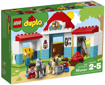  «Конструктор LEGO DUPLO Конюшня поні на фермі 59 деталей (10868)», бренду LEGO - фото №1 - мініатюра