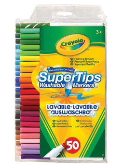  «Набор для творчества Crayola 50 тонких смываемых фломастеров (58-5050)», бренда Crayola - фото №2 - миниатюра
