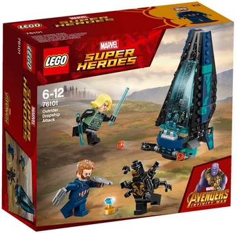  «Конструктор LEGO Super Heroes Marvel Атака всадников 124 детали (76101) », бренда LEGO - фото №1 - миниатюра