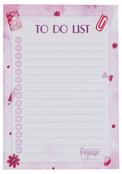 «Блок для записей Figasse To Do List А6 Розовый (БЗ0005)», бренда Figasse - фото №1 - миниатюра