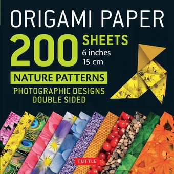 Бумажная книга «Origami Paper. 200 Sheets. Nature Patterns. 15 cm» - фото №1 - миниатюра
