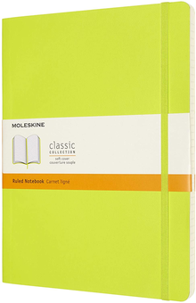  «Блокнот Moleskine Classic Большой Линейка Лимонный зеленый (QP621C2)», бренда Moleskine - фото №1 - миниатюра