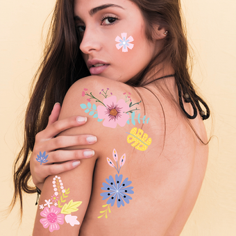  «Набір Тимчасових Тату Cobart WOW-TATTOO Flower Power (305429328)», бренда Cobart WOW-TATTOO - фото №2 - миниатюра