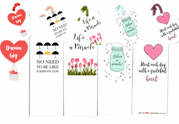 «Набор закладок для книг Bookmarks Dream Big 5 шт (000000000048)», бренда Bookmarks - фото №1 - миниатюра
