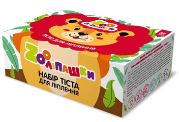  «Тісто для ліплення Зірка ZOOліпашки Лев (шоу-бокс 12 кольорів, 60 стіків по 20 г)», бренда Зірка - фото №4 - миниатюра