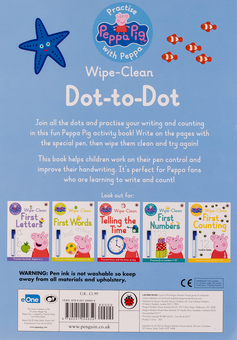 Бумажная книга «Peppa Pig. Wipe-clean Dot-to-Dot» - фото №2 - миниатюра