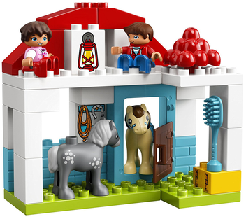  «Конструктор LEGO DUPLO Конюшня поні на фермі 59 деталей (10868)», бренду LEGO - фото №4 - мініатюра