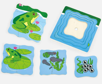  «Пазл Viga Toys Лягушка (59516VG) », бренда Viga Toys - фото №2 - миниатюра
