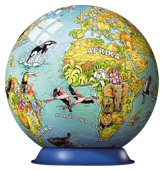  «3D Пазл Ravensburger Животные Земного Шара + подставка (122394)», бренда Ravensburger - фото №2 - миниатюра