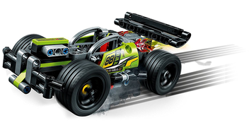  «Конструктор LEGO Technic Зелений автомобіль для перегонів135 деталей (42072)», бренду LEGO - фото №3 - мініатюра