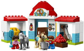  «Конструктор LEGO DUPLO Конюшня поні на фермі 59 деталей (10868)», бренду LEGO - фото №2 - мініатюра