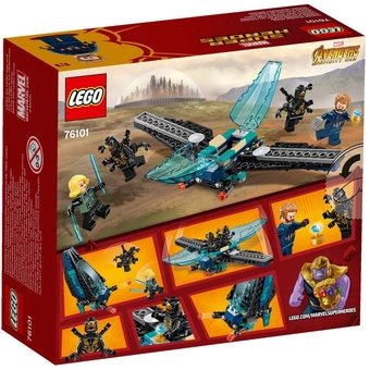  «Конструктор LEGO Super Heroes Marvel Атака всадников 124 детали (76101) », бренда LEGO - фото №4 - миниатюра