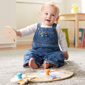  «Первый формовой пазл Melissa&Doug Животные фермы (MD13440)», бренда Melissa & Doug - фото №4 - миниатюра