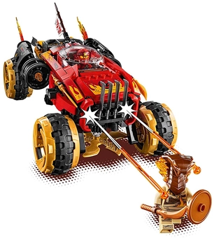  «Конструктор LEGO Ninjago Внедорожник Катана 4x4 450 деталей (70675)», бренда LEGO - фото №2 - миниатюра