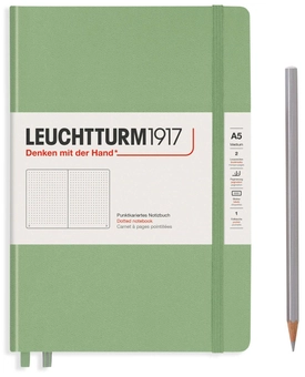  «Блокнот Leuchtturm1917 Muted Colours Точка Зеленый (361584)», бренда Leuchtturm1917 - фото №1 - миниатюра