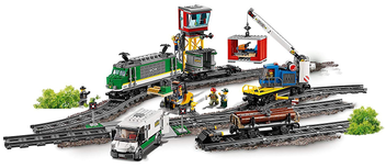  «Конструктор LEGO City Товарный поезд 1226 деталей (60198)», бренда LEGO - фото №4 - миниатюра