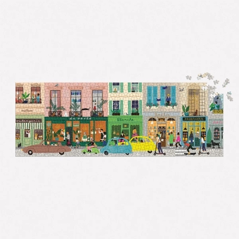  «Пазл Galison Parisian Life 1000 Piece Panoramic Puzzle», бренда Galison - фото №4 - миниатюра