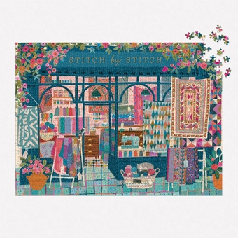 «Пазл Galison Stitch by Stitch 1000 Piece Puzzle», бренда Galison - фото №4 - миниатюра