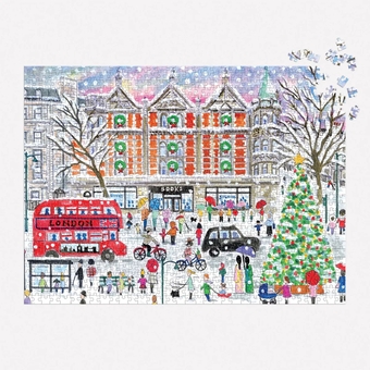  «Пазл Galison Christmas in London by Michael Storrings 1000 ел.», бренда Galison - фото №4 - миниатюра