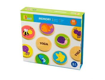  «Настольная игра Viga Toys Memory 32 карточки (50126) », бренда Viga Toys - фото №2 - миниатюра